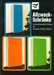 Spezialisierung auf Büro- und Betriebseinrichtungen aus Stahl in den 1970er Jahren