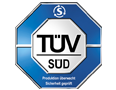 Quality certified by the German Association for Technical Inspection (TÜV)